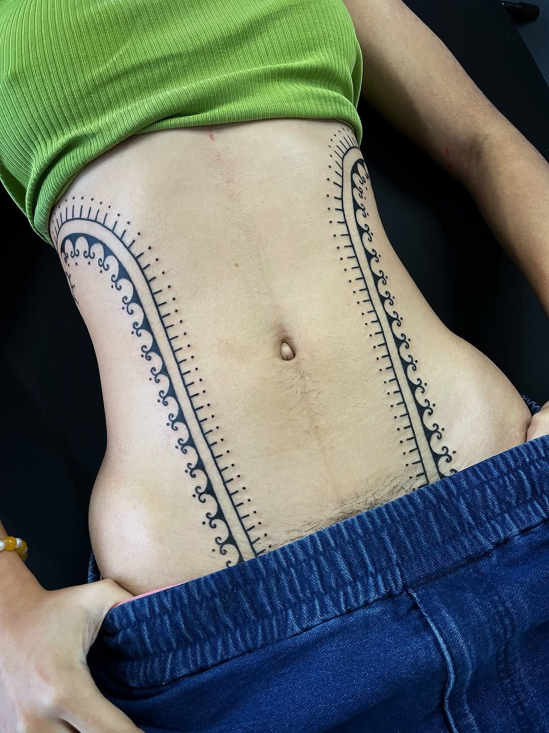 Tattoo by @cosmic___karma โ tribal, blackwork