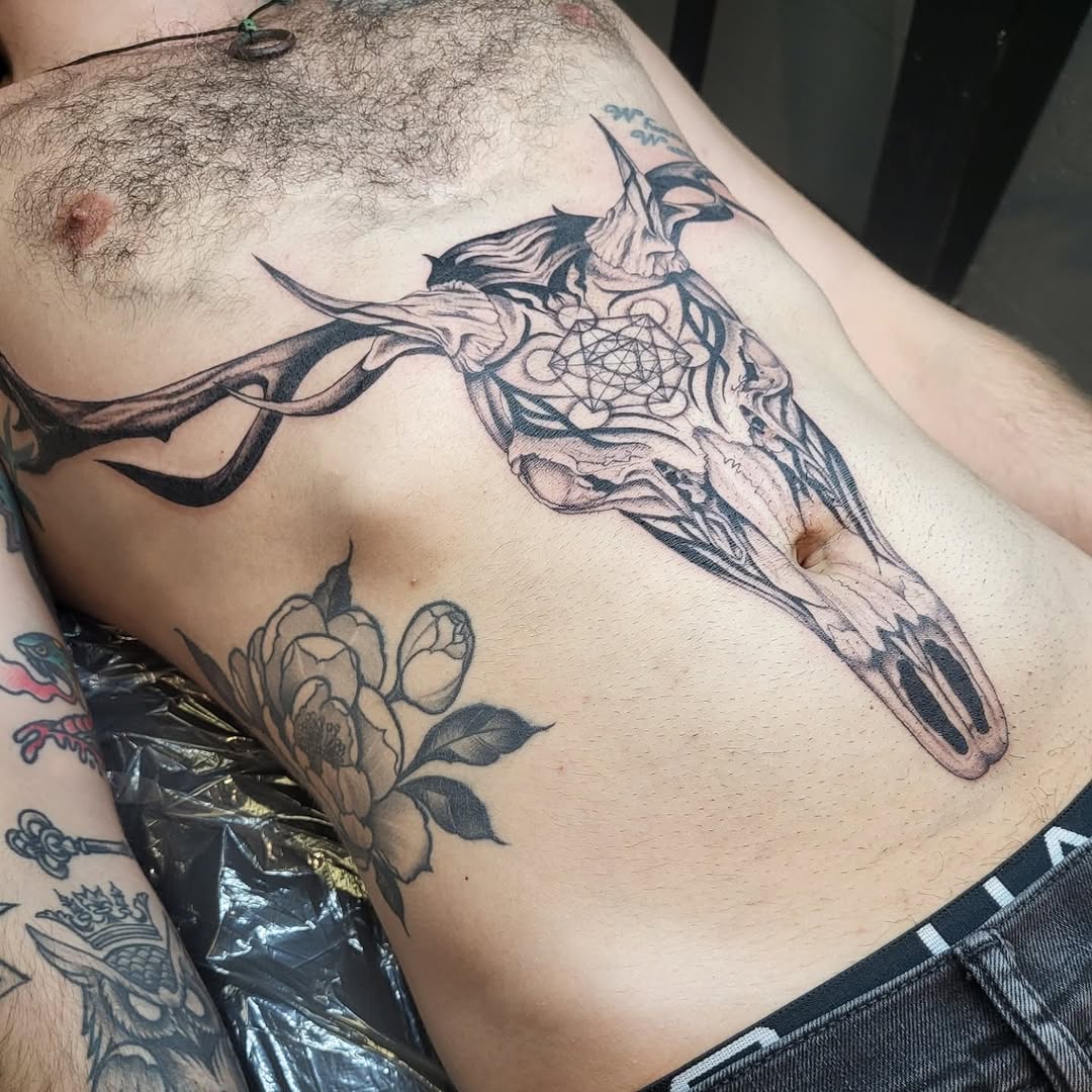 Tattoo by @jennas_inks — black_and_grey