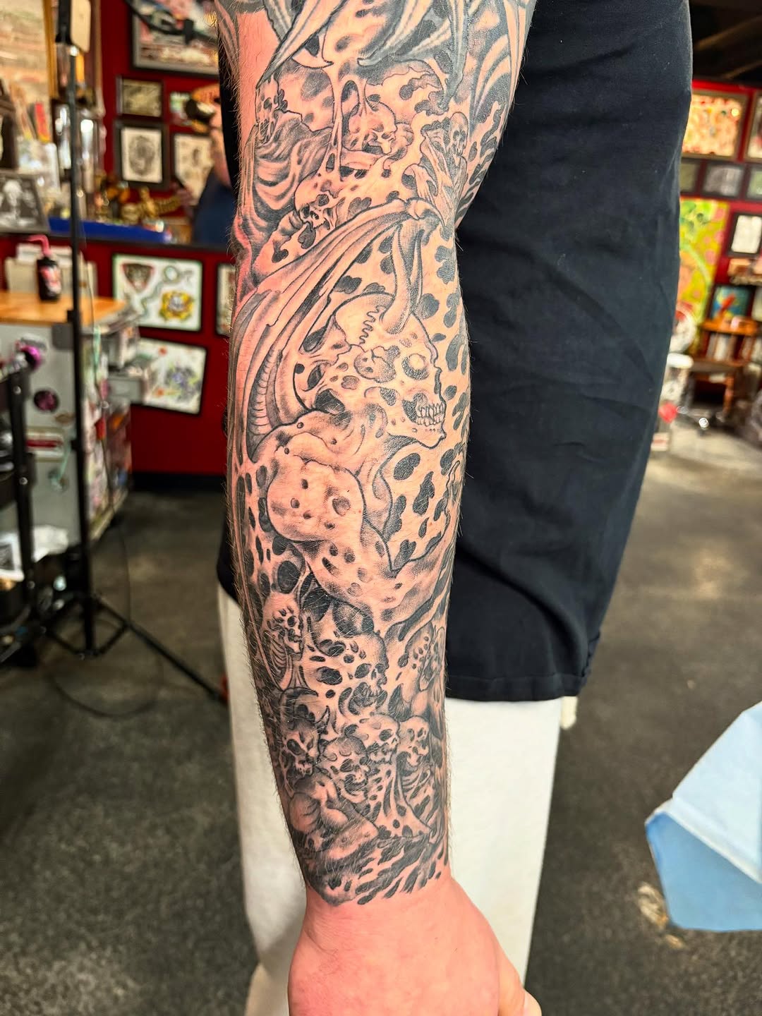 Tattoo by @dustin_hysell_tattooer โ black_and_grey