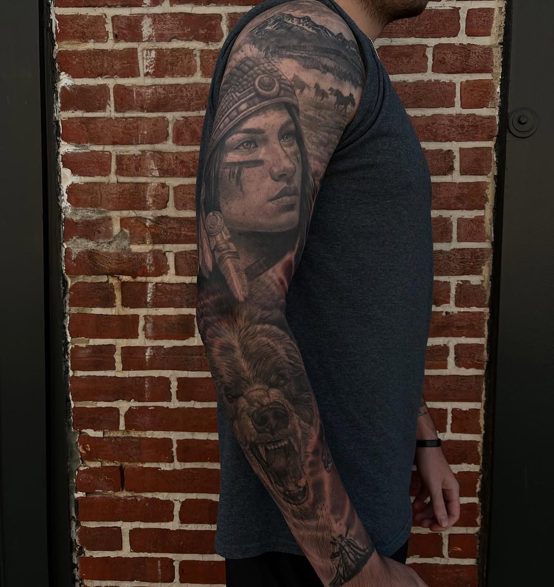 Tattoo by @adamhabecker — realism, black_and_grey