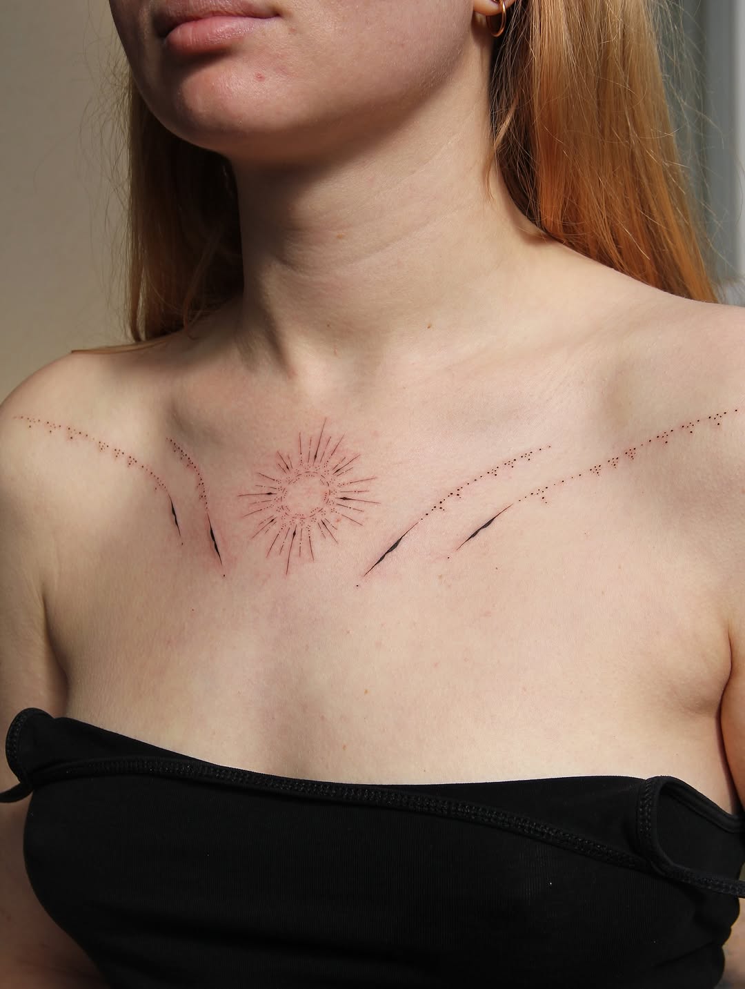 Tattoo by @beliv_ink β fine_line, dotwork