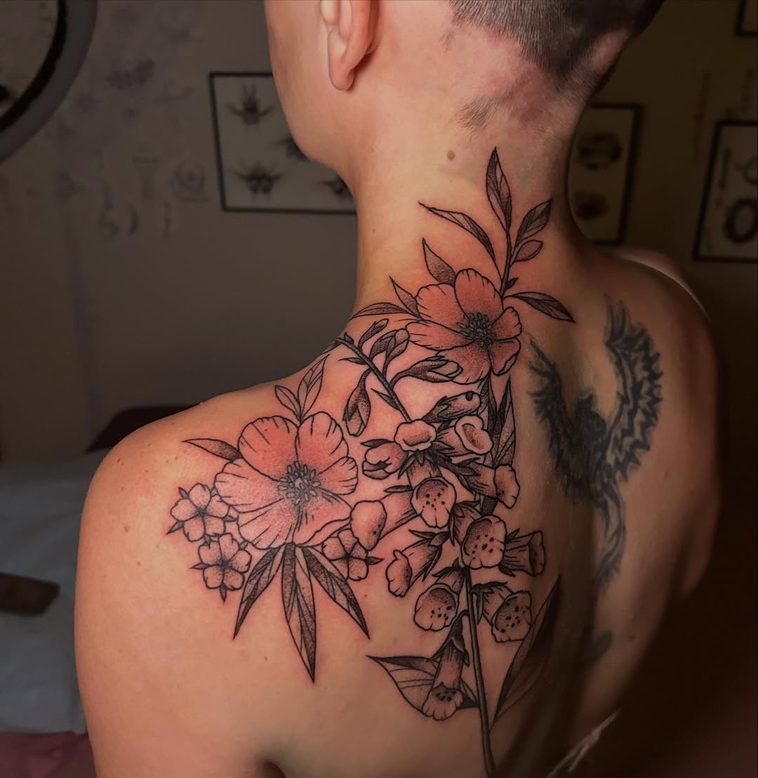 Tattoo by @wldspce — fine_line, black_and_grey
