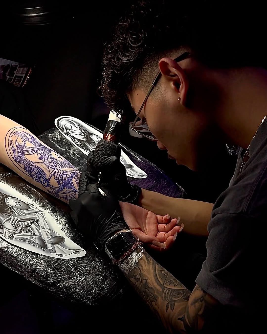 Tattoo by @itstommyink — illustrative, black_and_grey