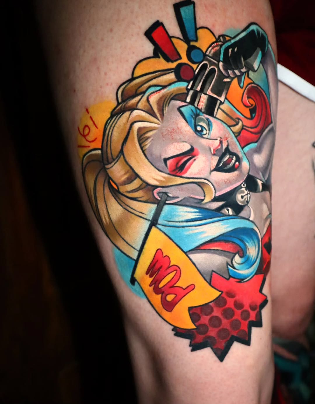 Tattoo by @jojo.mojo.tattoos — new_school, trash_polka