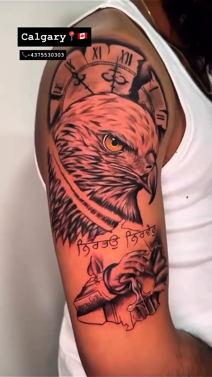Tattoo by @dilpreet_tattoos — realism, black_and_grey