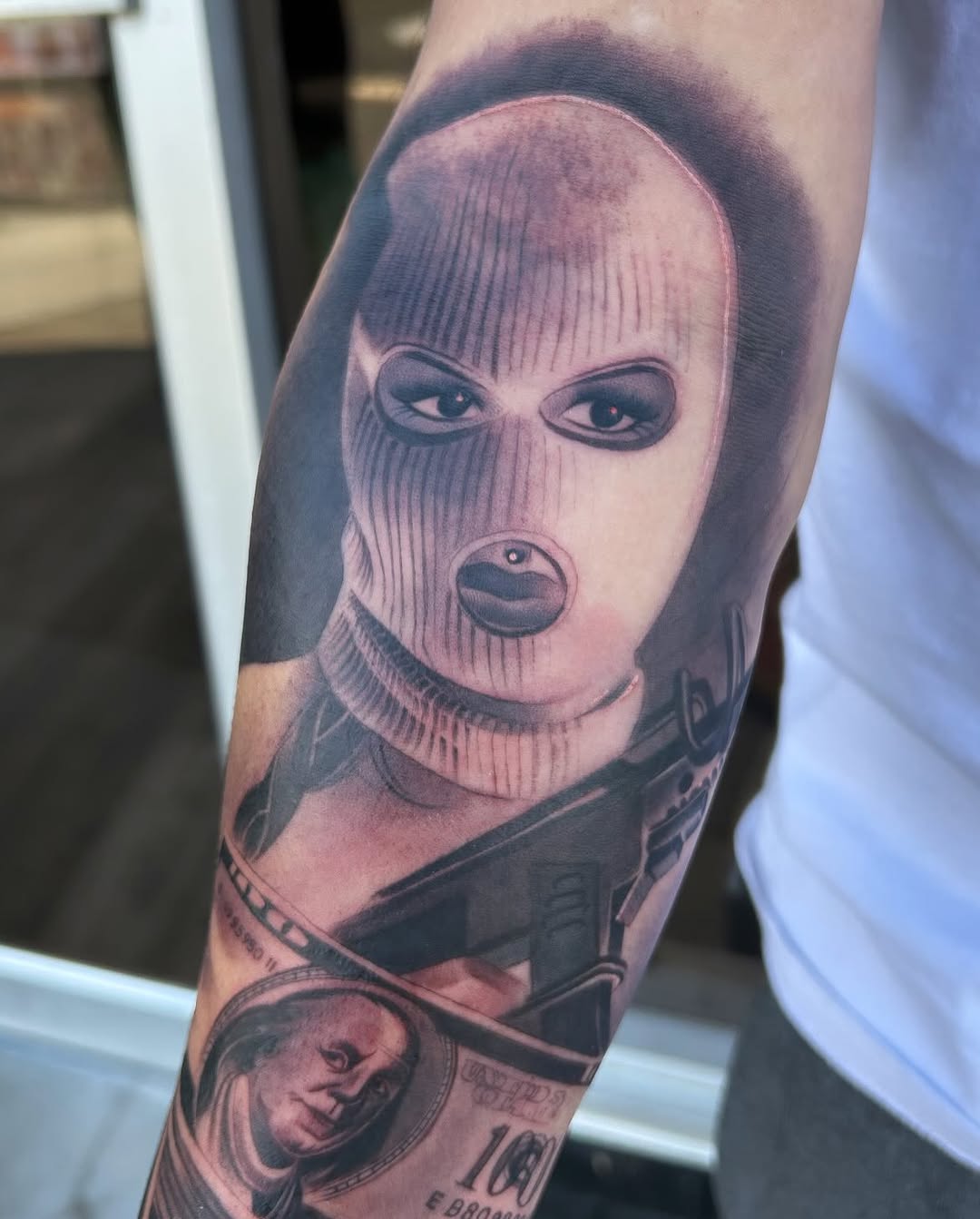 Tattoo by @eyesicktattooos — realism, black_and_grey