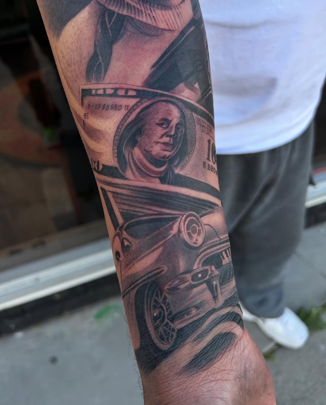 Tattoo by @eyesicktattooos — realism, black_and_grey