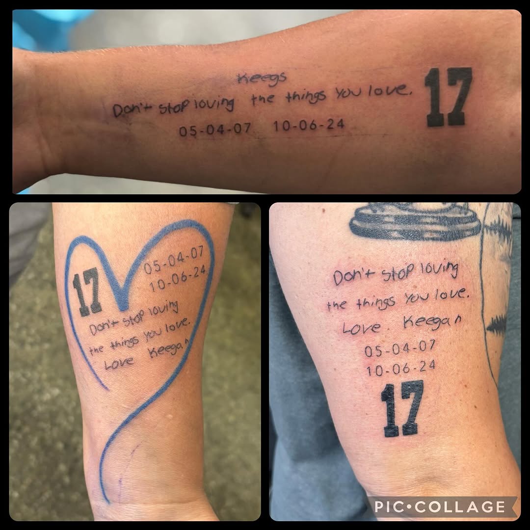 Tattoo by @shiloh.nightshade.ink — lettering_script, fine_line