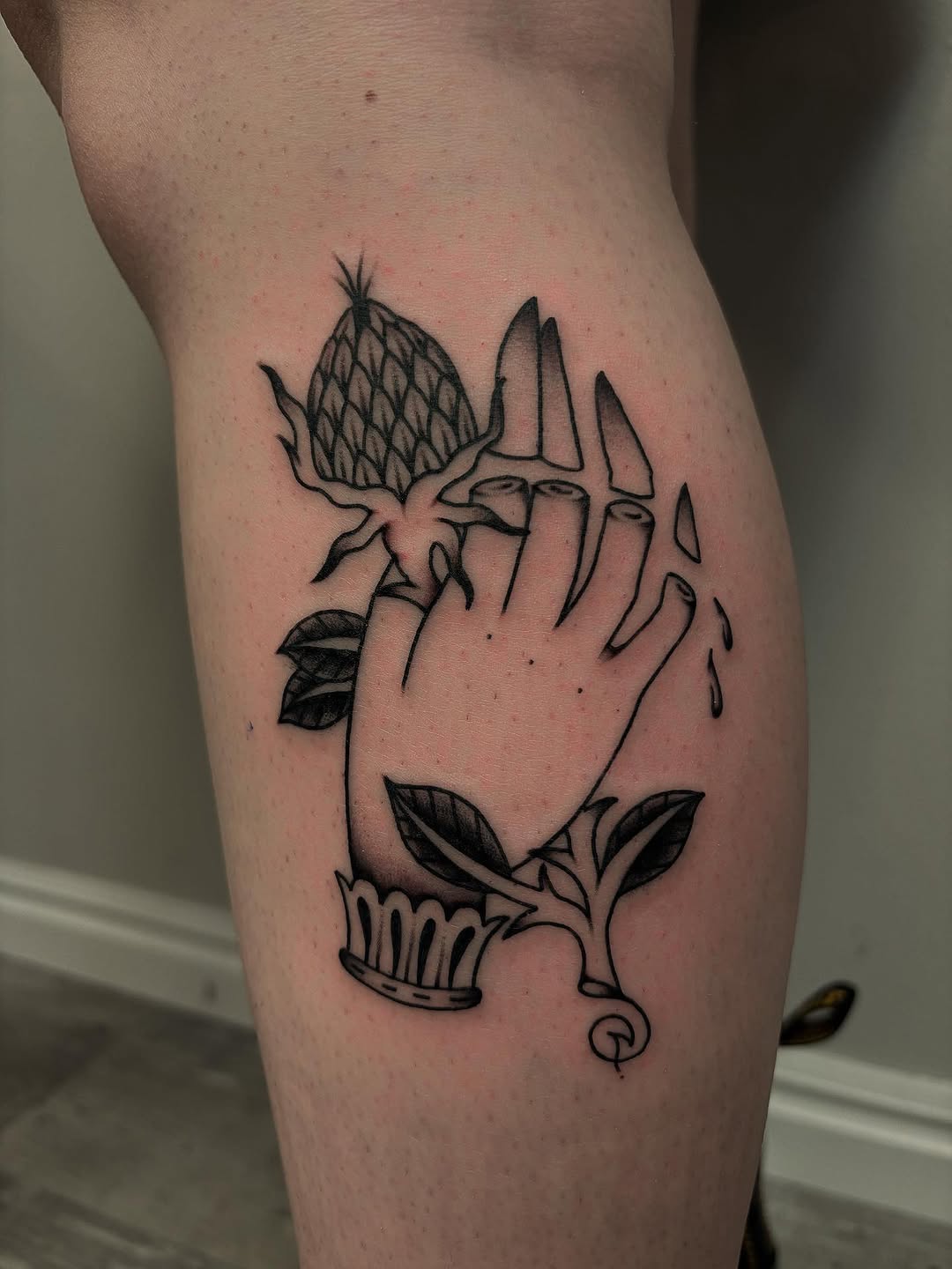 Tattoo by @briielzebub.tattoos — illustrative, black_and_grey