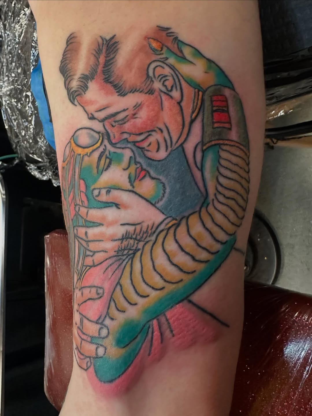 Tattoo by @cyborgbrains — new_school, realism