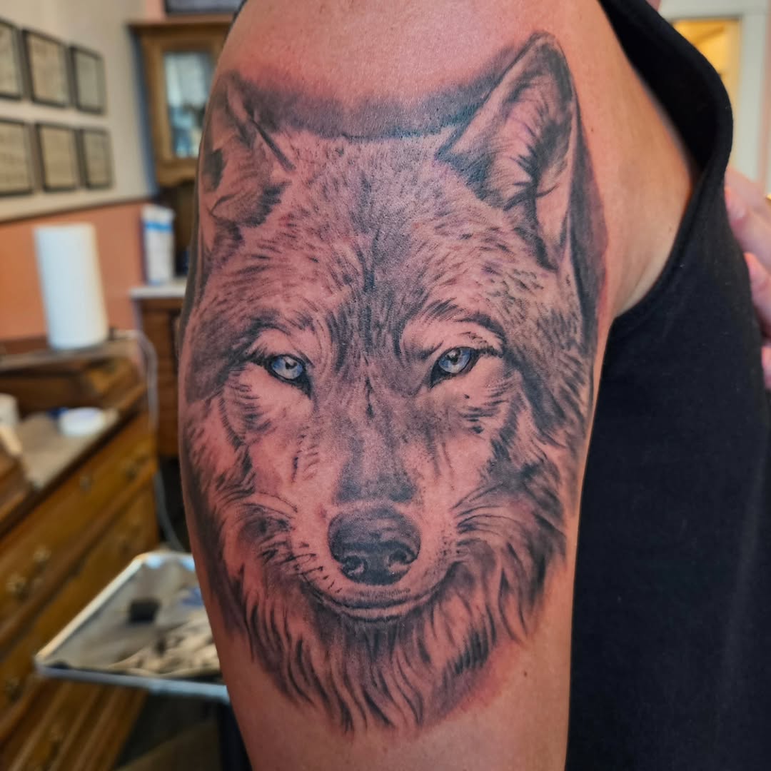 Tattoo by @davidnashart — realism, black_and_grey