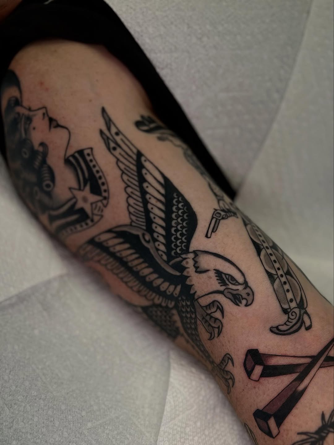 Tattoo by @sydsayyah — american_traditional, black_and_grey