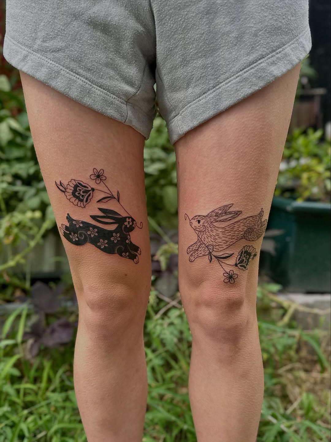 Tattoo by @kristenkooster — illustrative, blackwork