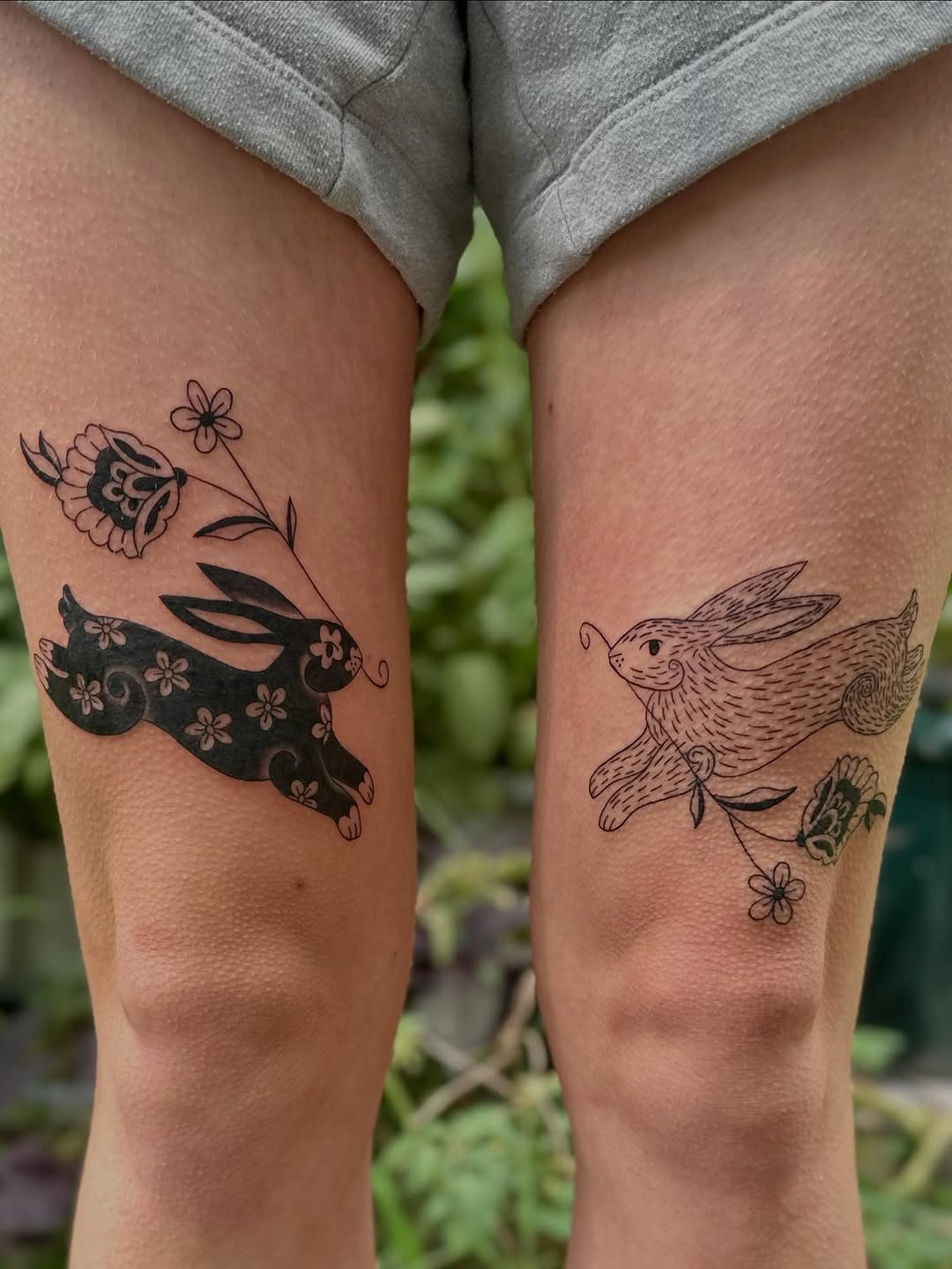 Tattoo by @kristenkooster — illustrative, blackwork