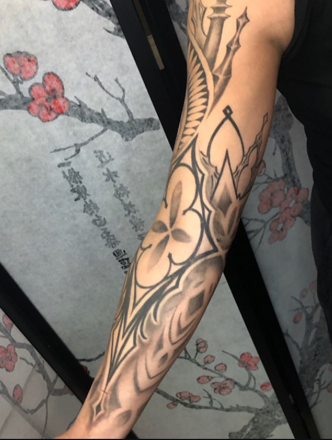 Tattoo by @cassandratattoos — blackwork, ornamental