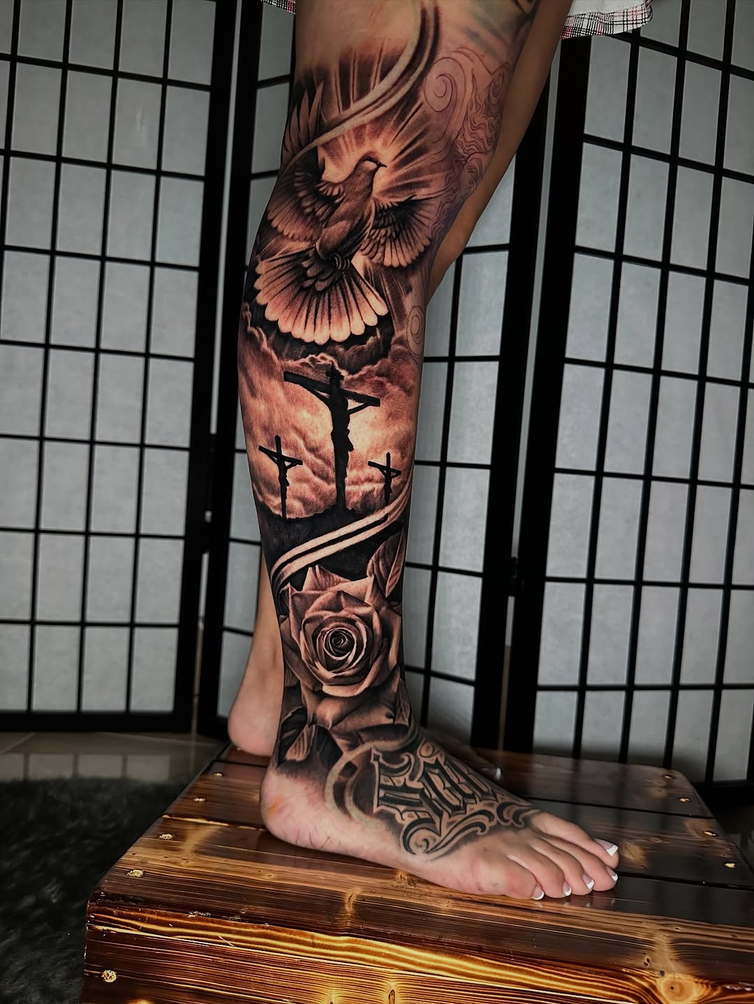 Tattoo by @freshink_tat2 — realism, black_and_grey