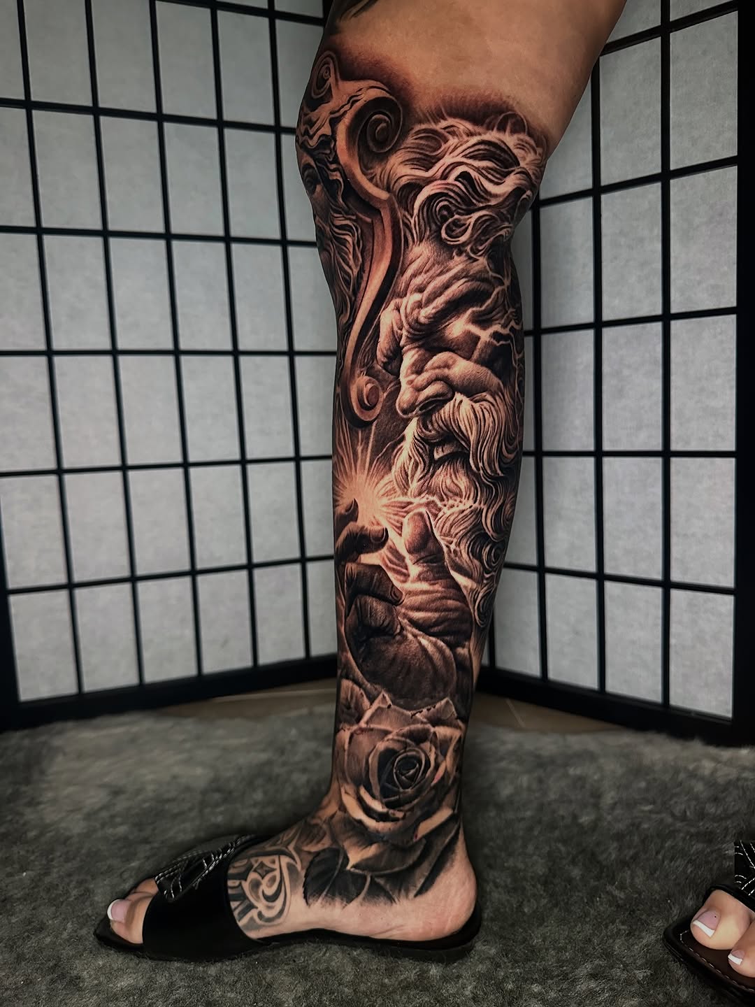 Tattoo by @freshink_tat2 — realism, black_and_grey