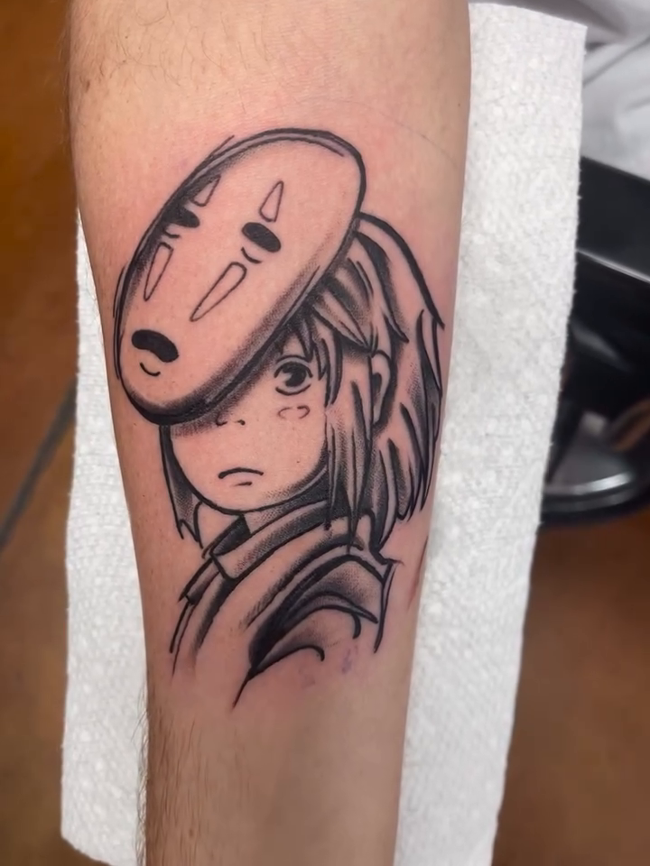 Tattoo by @ccharlandink — illustrative, anime