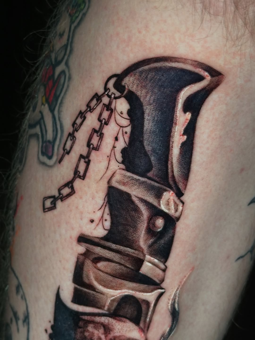 Tattoo by @sierrce β realism, black_and_grey