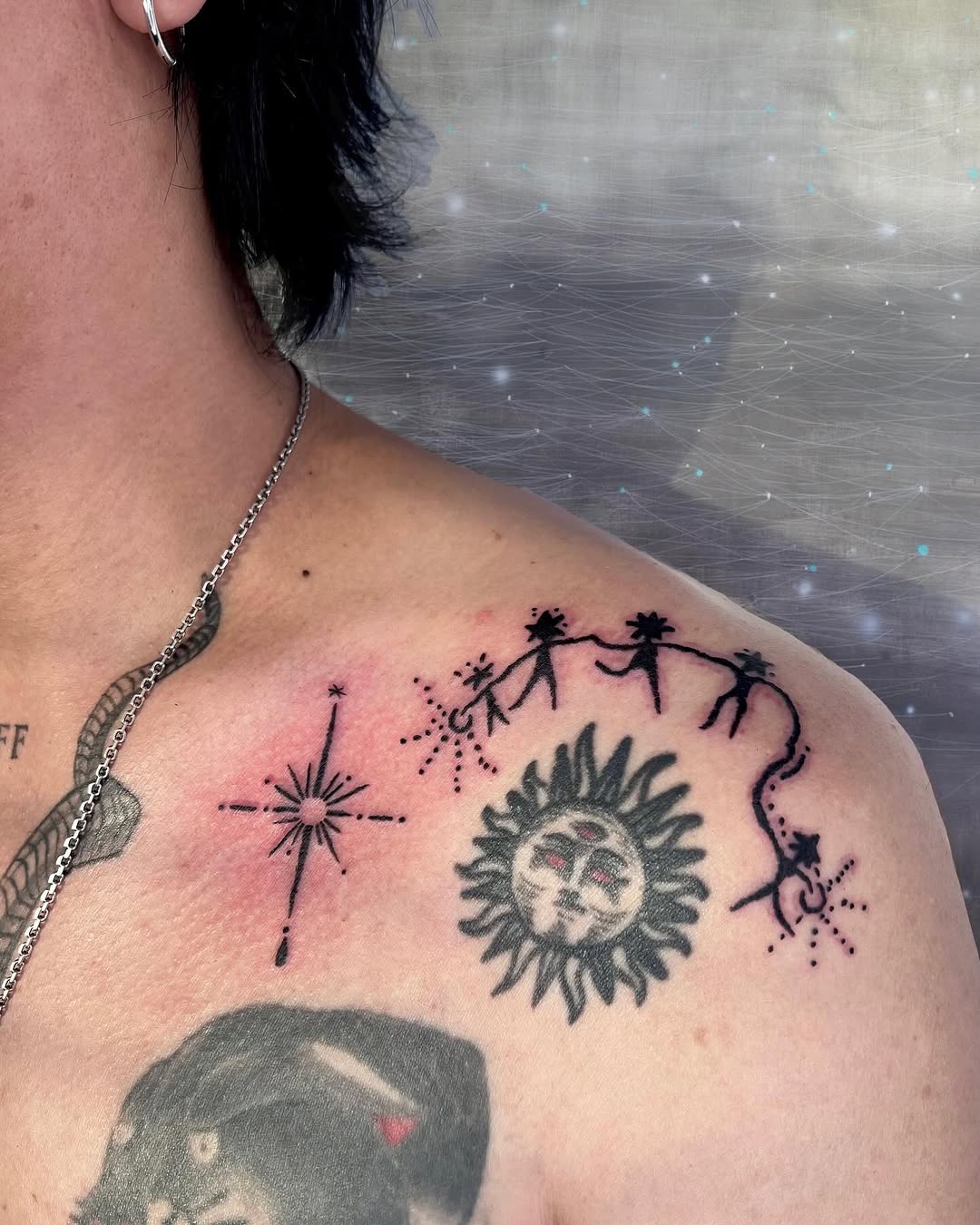Tattoo by @pinking__tt — fine_line, black_and_grey