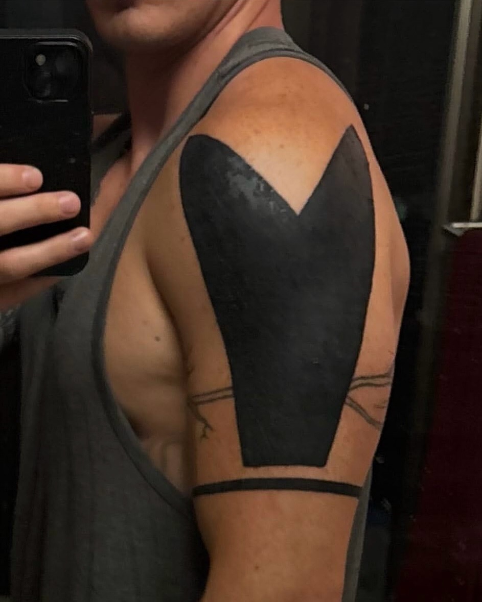 Tattoo by @fellatattoo — blackwork