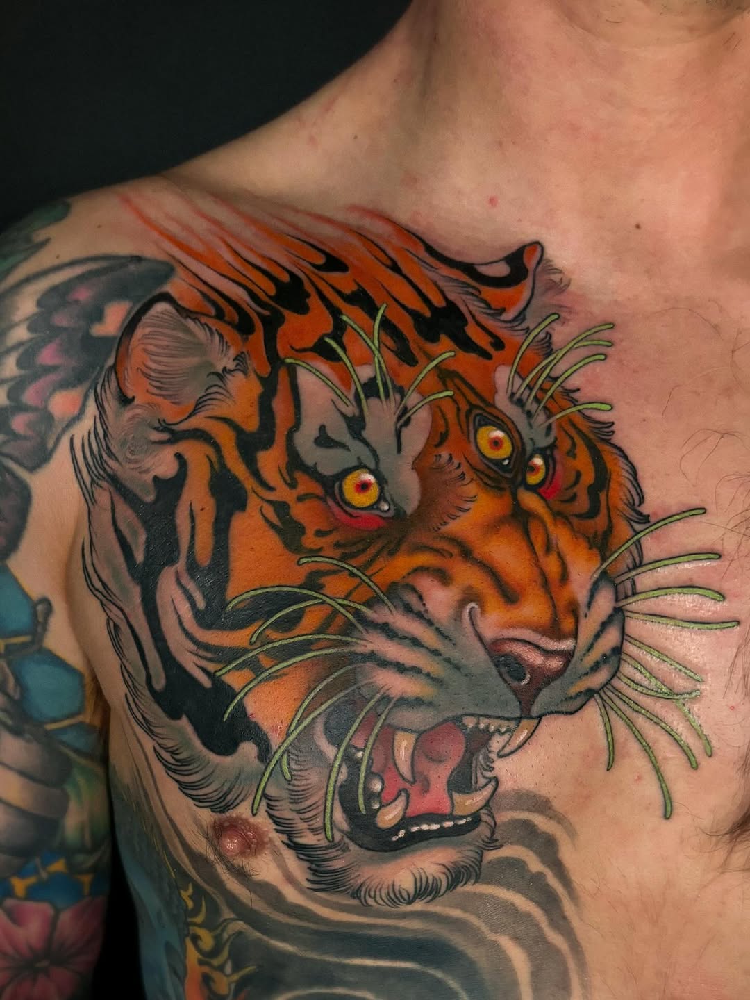 Tattoo by @earthgrasper — japanese_irezumi, black_and_grey