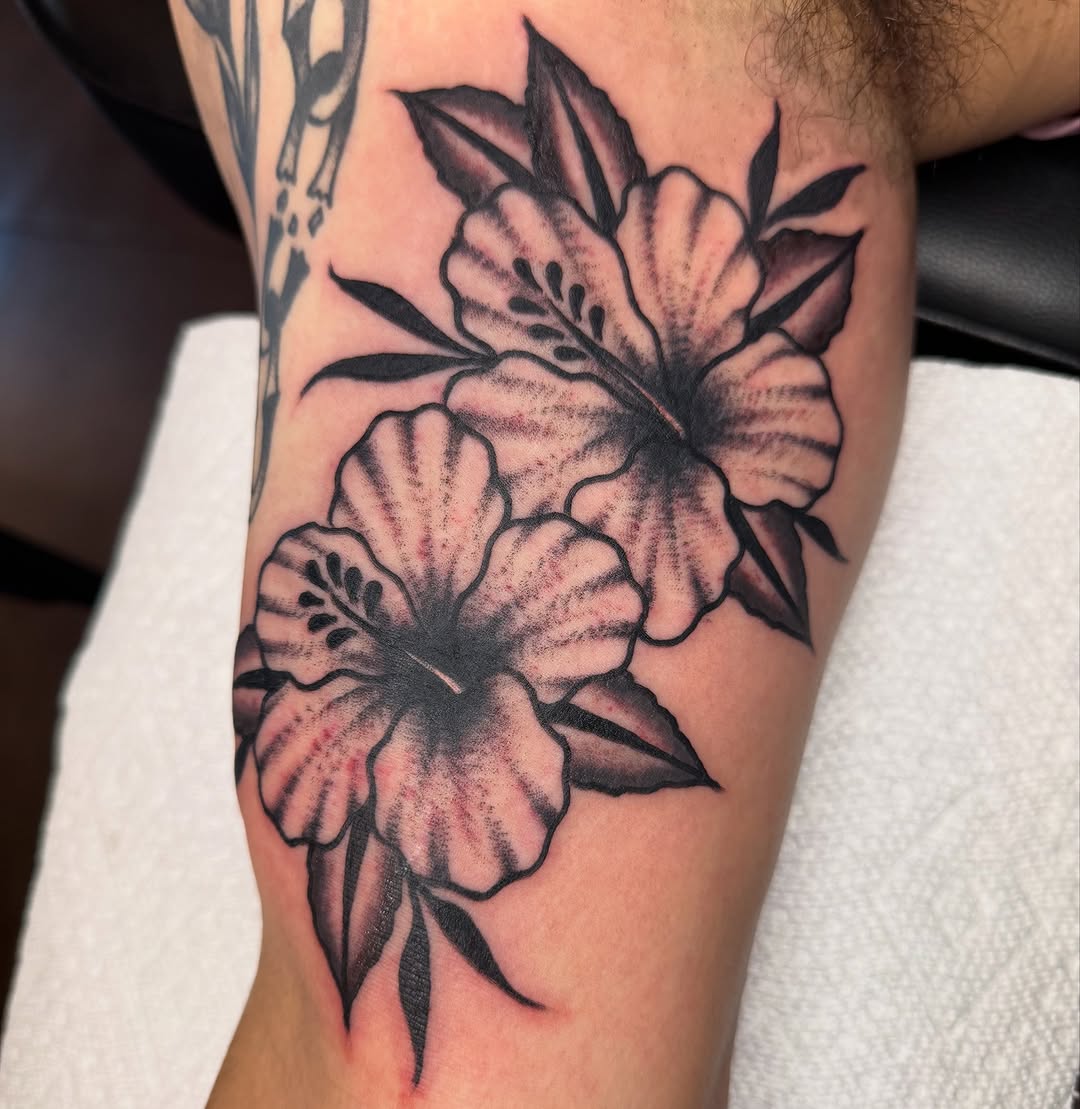 Tattoo by @kkstattoos — black_and_grey, neo_traditional