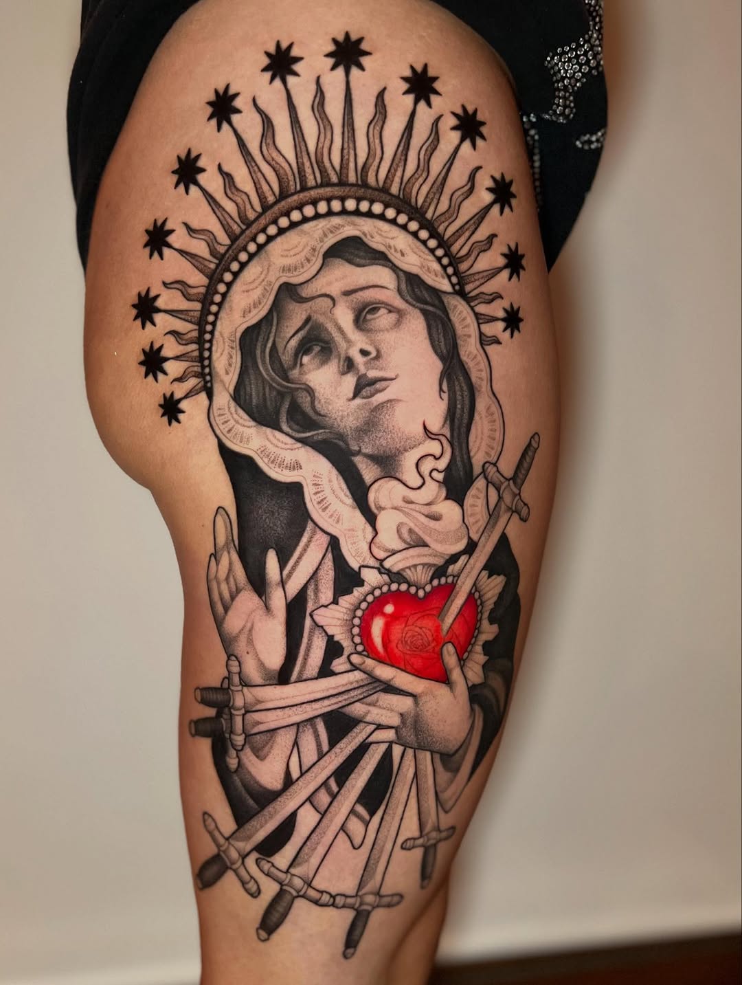 Tattoo by @ohmydarlingtattoos — black_and_grey, realism