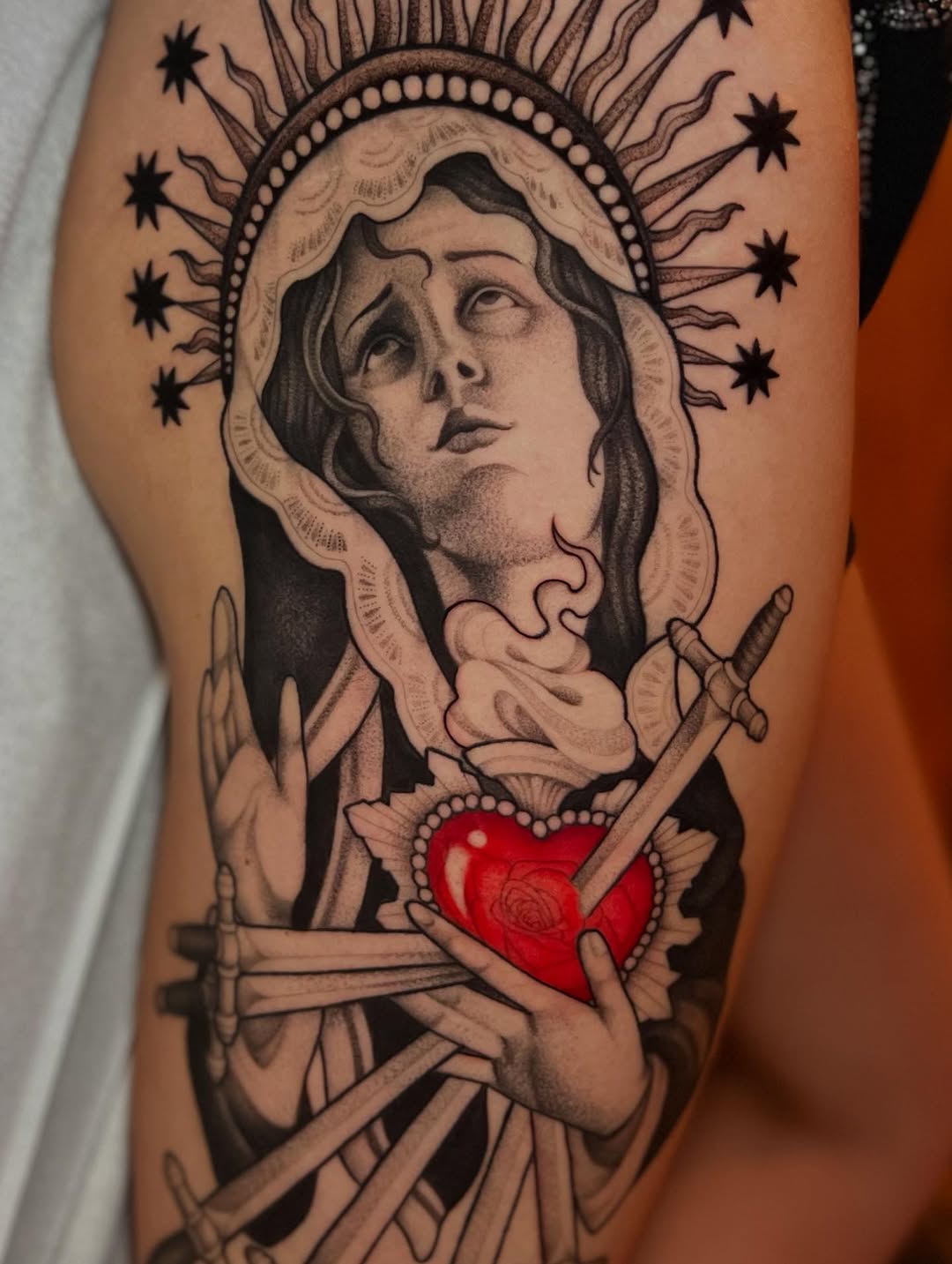 Tattoo by @ohmydarlingtattoos — black_and_grey, realism