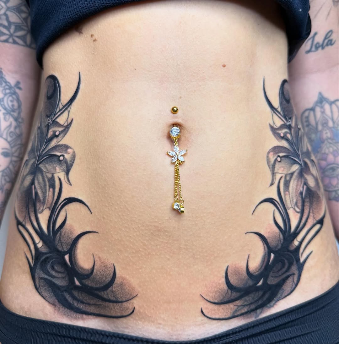 Tattoo by @molly.m.tattoo — black_and_grey, ornamental