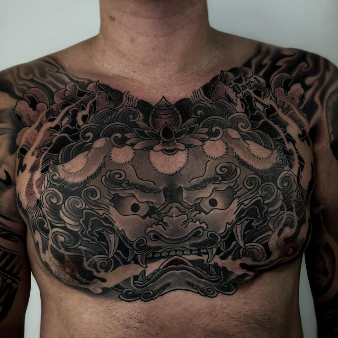 Tattoo by @inkbymaaku — japanese_irezumi, black_and_grey