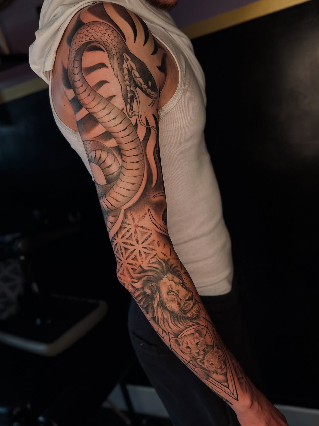Tattoo by @av_tatts — realism, black_and_grey