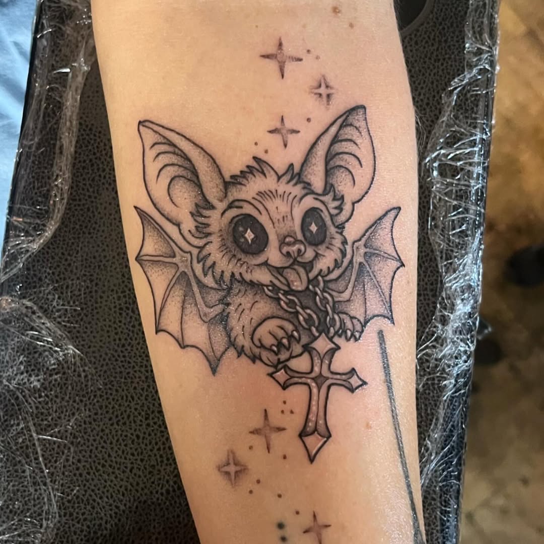 Tattoo by @tattoos.by.olivia β new_school, black_and_grey