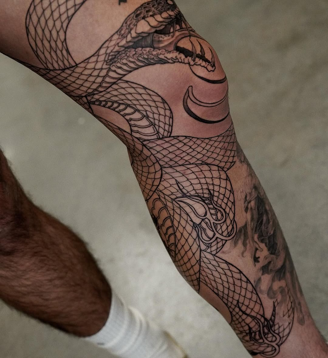 Tattoo by @gary.tattooer — blackwork, illustrative