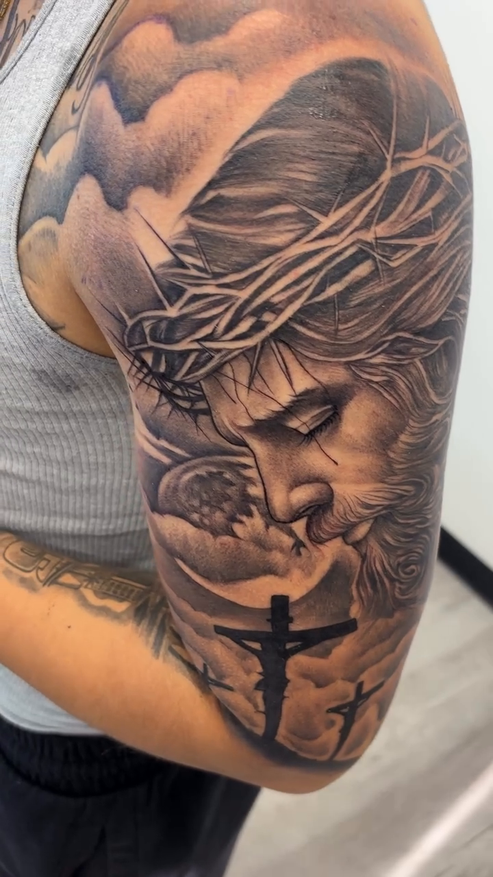 Tattoo by @tattoosbyalexander — realism, black_and_grey
