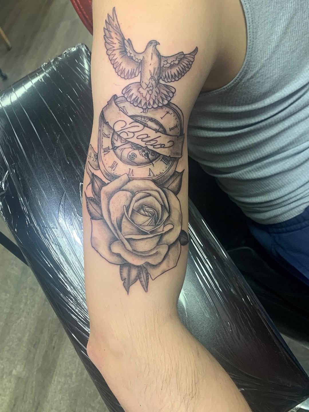 Tattoo by @the_tatuador265 — black_and_grey, realism