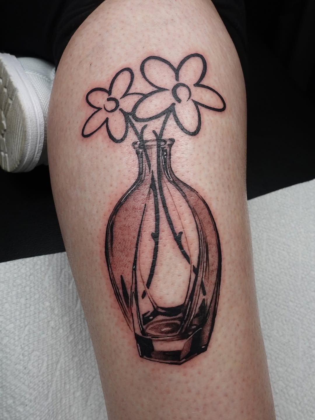 Tattoo by @tatbyb — black_and_grey