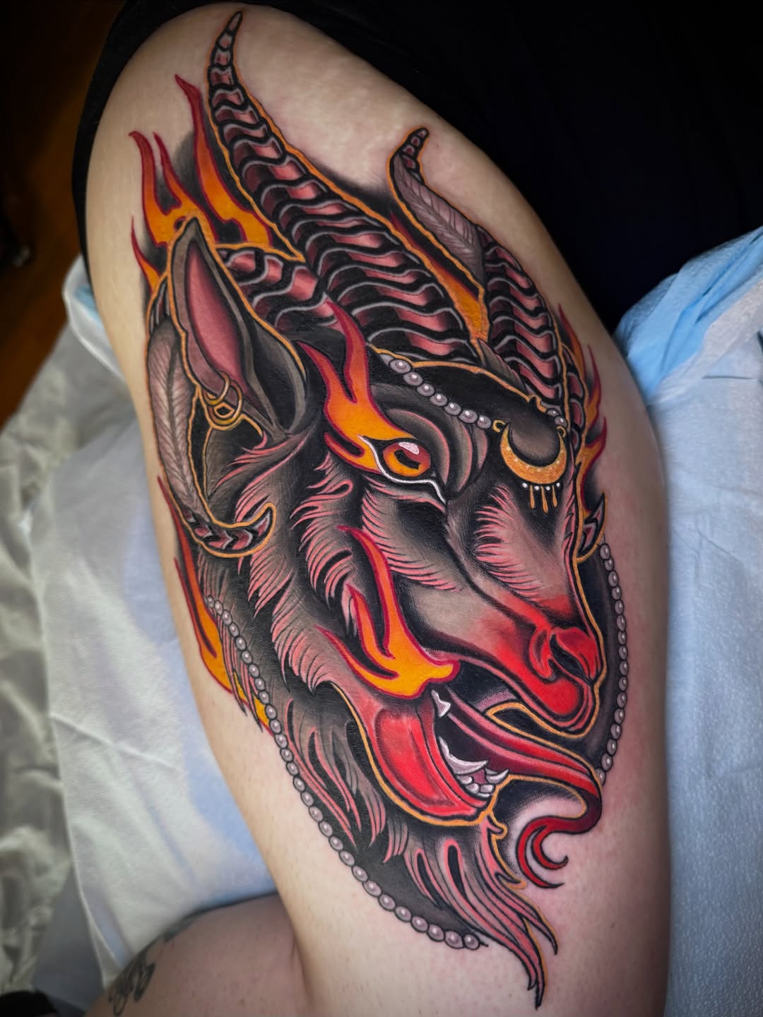 Tattoo by @elliechaseart — neo_traditional, black_and_grey