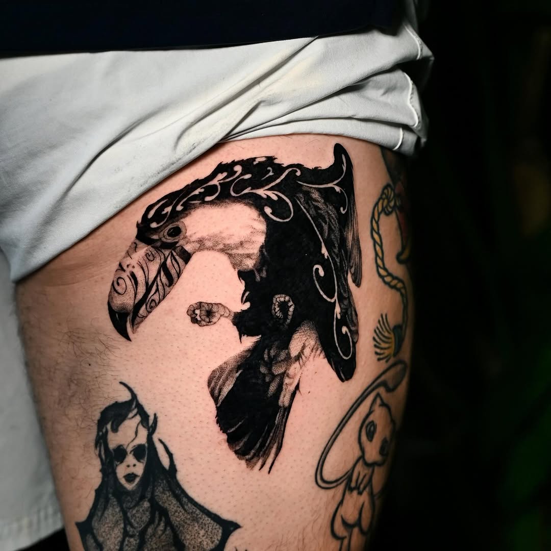 Tattoo by @goonsillustrationz โ blackwork
