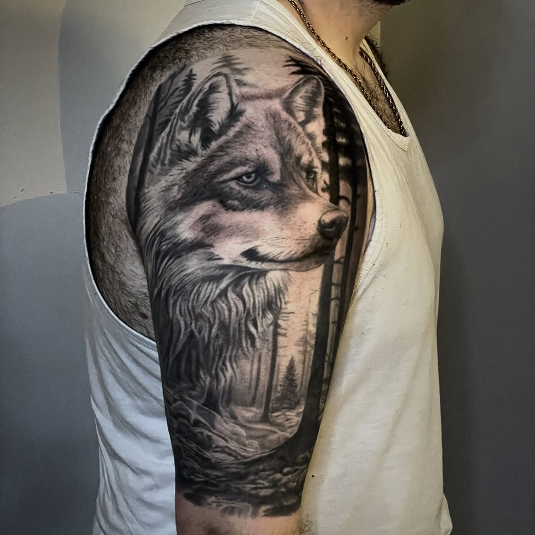 Tattoo by @lefthand_charlie_tattoo β realism, black_and_grey
