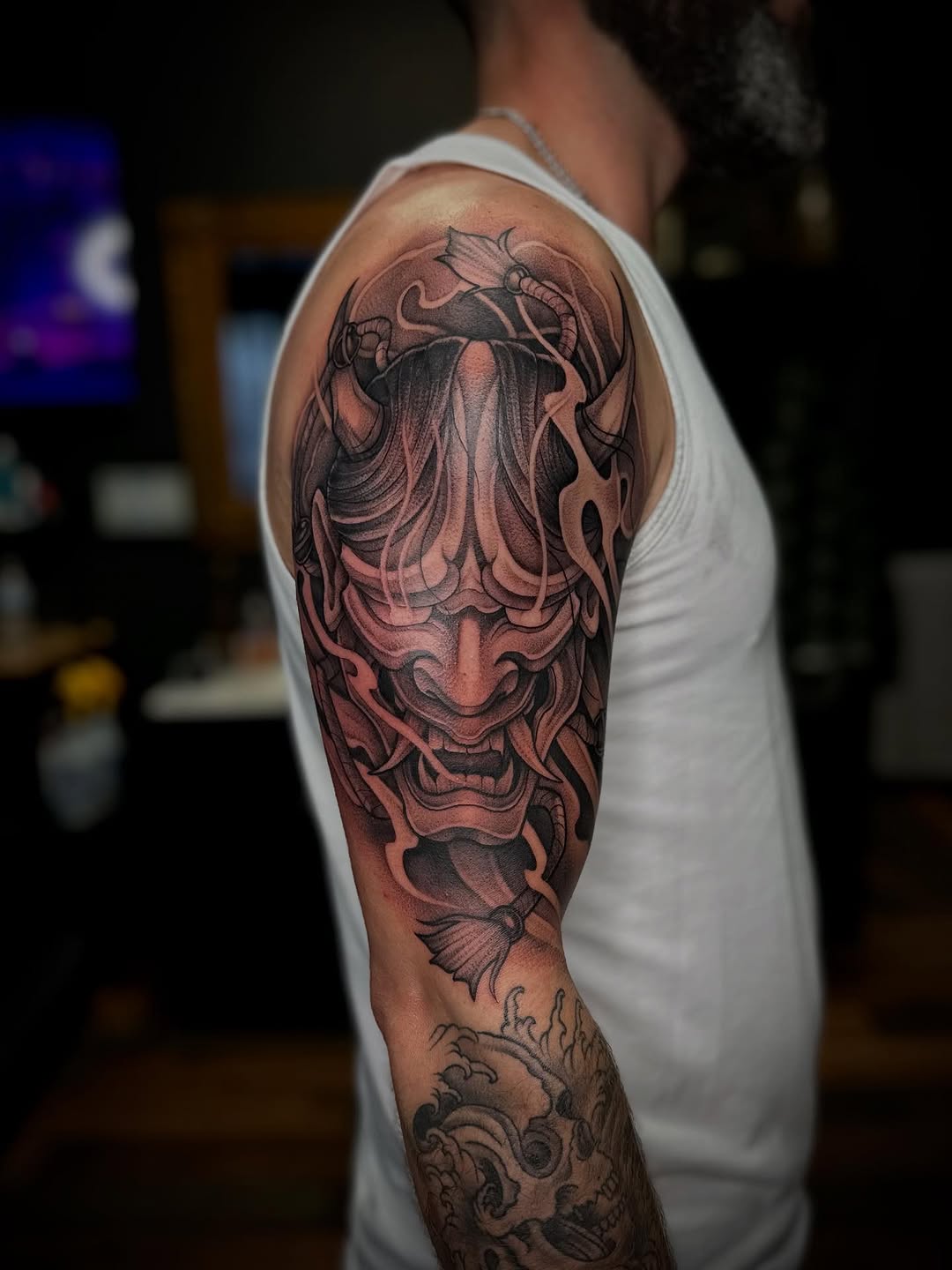 Tattoo by @madio_ink — black_and_grey, illustrative