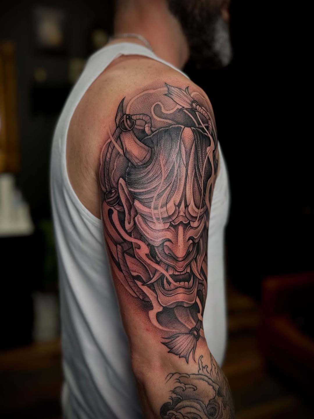 Tattoo by @madio_ink — black_and_grey, illustrative