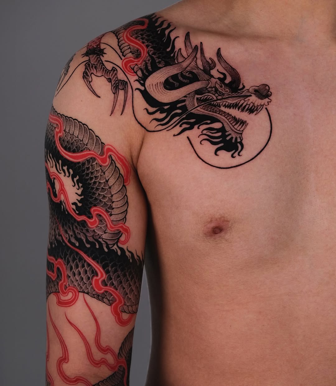 Tattoo by @bayun.tattoos โ japanese_irezumi, blackwork
