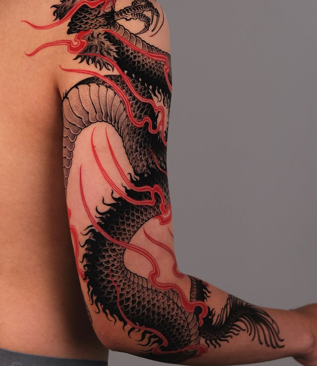 Tattoo by @bayun.tattoos โ japanese_irezumi, blackwork