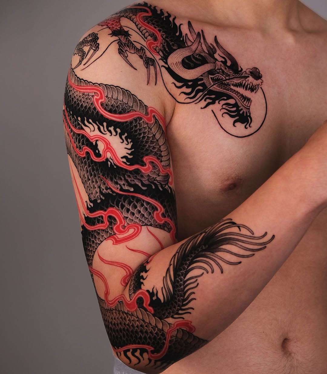 Tattoo by @bayun.tattoos โ japanese_irezumi, blackwork