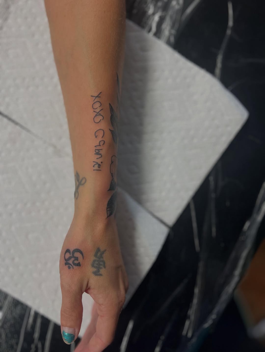 Tattoo by @katiemothafuckinsayre — lettering_script, minimalist