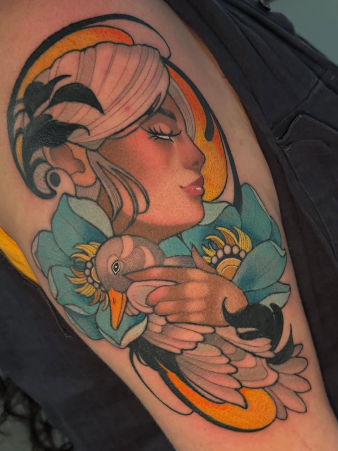Tattoo by @crouchingtigerhiddenconnie β new_school