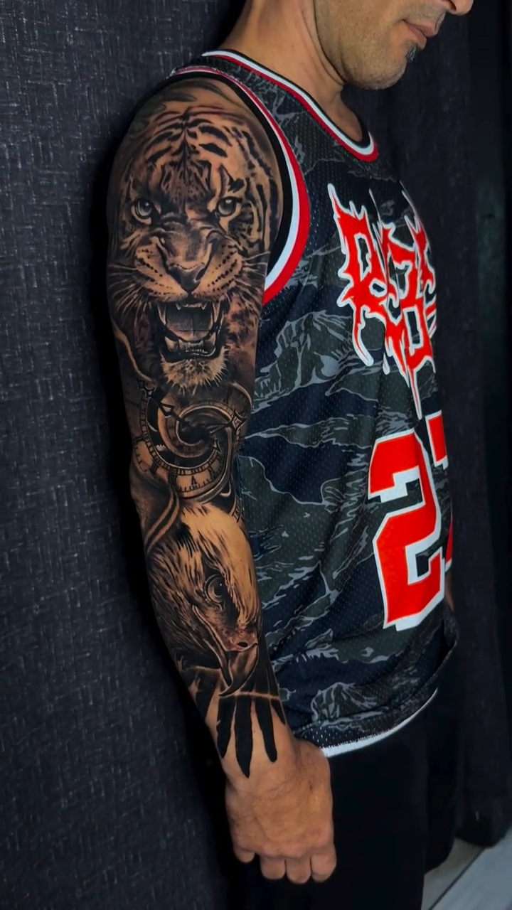 Tattoo by @210miketheinkman β realism, black_and_grey