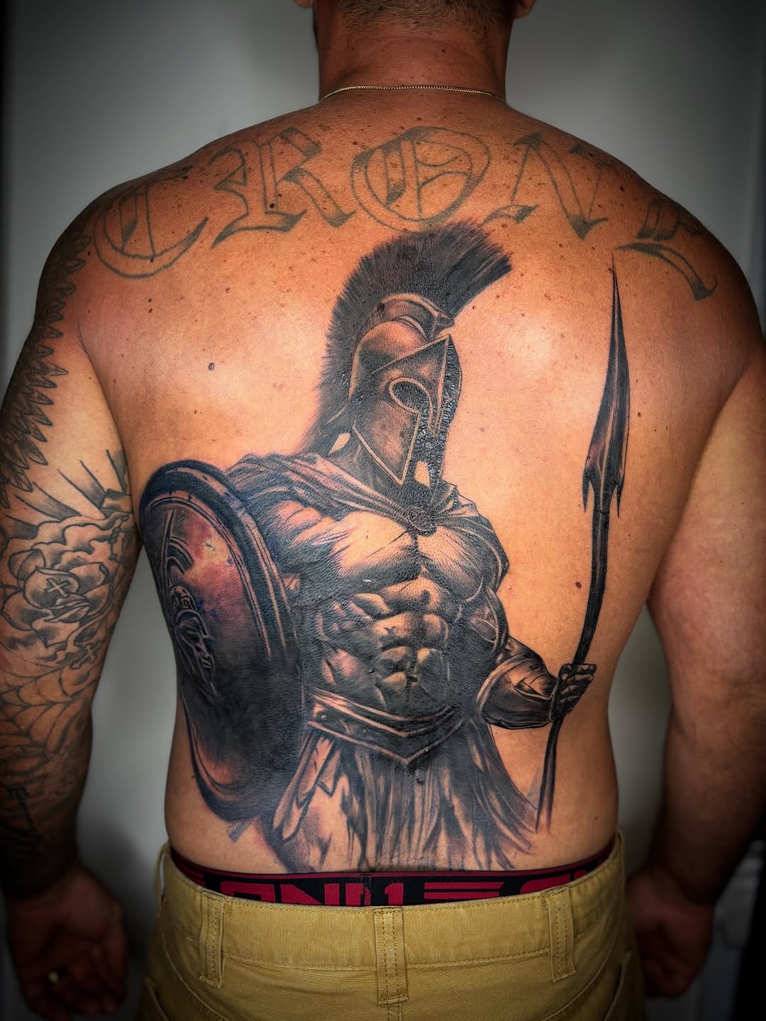 Tattoo by @zhentats2 β realism, black_and_grey