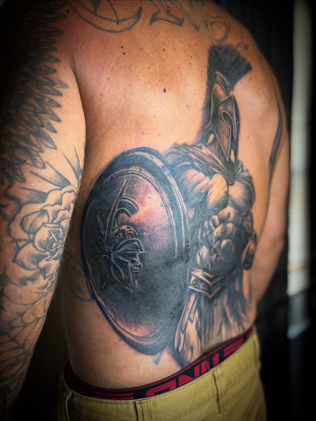 Tattoo by @zhentats2 β realism, black_and_grey